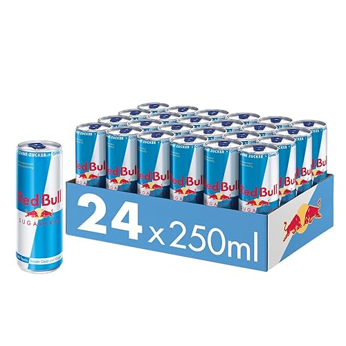 Red Bull Energy Drink Sugarfree - 24er Palette Dosen - Getränke ohne Zucker und kalorienarm, EINWEG (24 x 250 ml) | 250 ml (24er Pack) - Sugarfree - 250 ml (24er Pack)