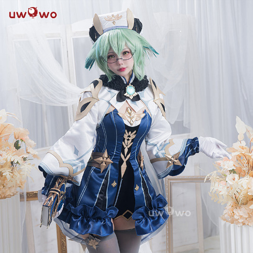 【Special Discount】Uwowo Genshin Impact Sucrose Anemo Mondstadt Female Cosplay Costume