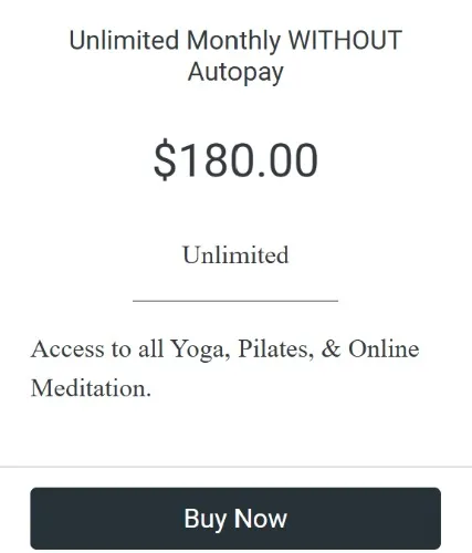 Unlimited Hot Yogilates Classes
