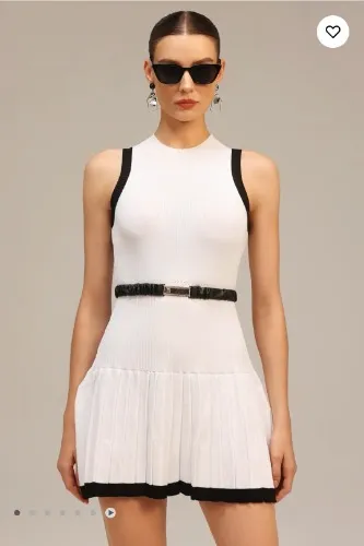 Tryphosa Feather Diamond Mini Dress