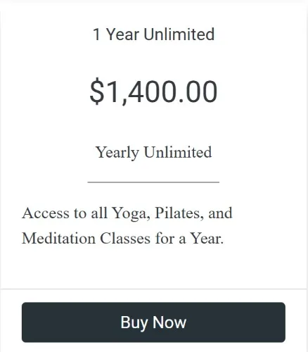 1 year Unlimited Hot Yoga, Pilates, Meditation Classes