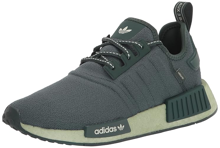 adidas Women's NMD R1 Shoe - 8 - Linen Green/Mineral Green/White