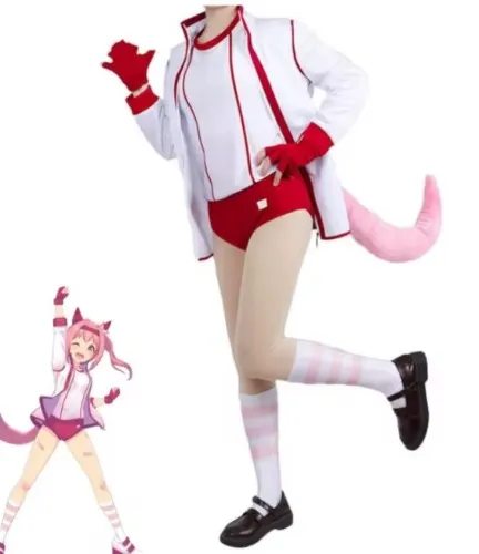  Game Haru Urara Haruurara Cosplay Sports Costume Umamusume: Pretty Derby Uma Cosplay Outfit Wig Tail Anime Hallowen Unisex Set