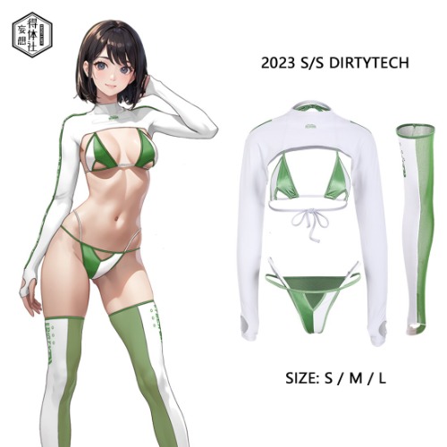 Japanese Anime RACE QUEEN Cosplay Costume Women Summer Swimsuit Long Sleeved Cyber Style Set - AliExpress 