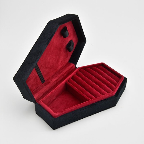 Halloween Coffin Jewelry Storage Box - Black