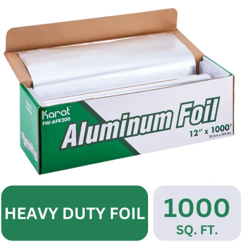 Karat 12"x 1000 ft Standard Aluminum Foil Roll - Case of 1 Roll