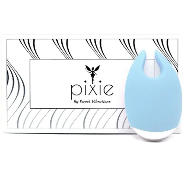 Sweet Vibes, Pixie | Clitoral Mini Vibrator with 10 Powerful Settings, Small Vibrator, Clitoral Stimulator for Women, Couples and Non-Binary. Waterproof and Rechargeable, Quiet, Discrete (Sky Blue)