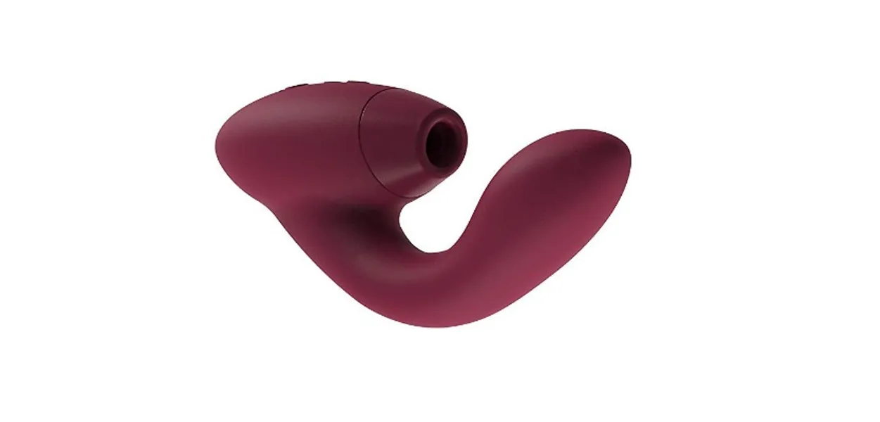 Womanizer Duo Rabbit Vibrator Massager for Her Dual Motor Stimulation Clitoral  G-Spot Vibrating Massaging Toy for Women, Bordeaux