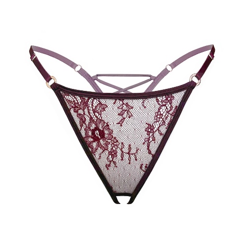 Moonstruck Thong Ouvert Velvet - S / Velvet