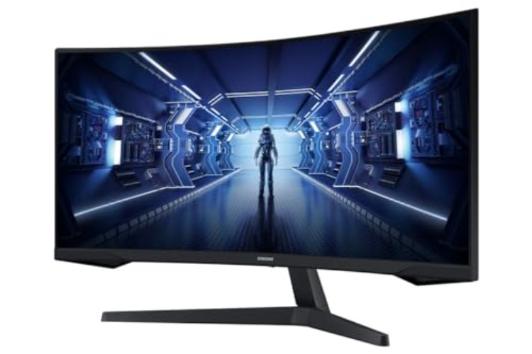 Samsung Gaming Monitor G5 C34G55TWWP, 34 Zoll, VA-Panel, UWQHD-Auflösung, AMD FreeSync Premium, Krümmung 1000R, Bildwiederholrate 165 Hz, Reaktionszeit 1 ms (MPRT), schwarz