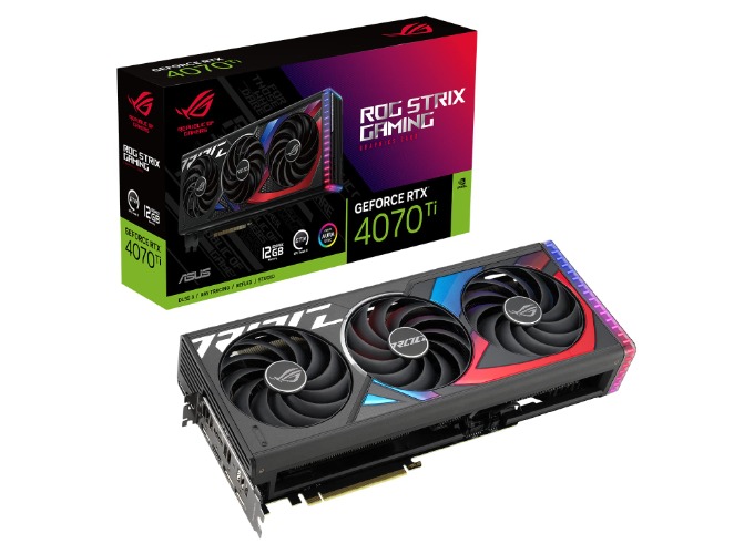 ASUS ROG Strix NVIDIA GeForce RTX™ 4070 Ti Gaming Graphics Card (PCIe 4.0, 12GB GDDR6X, HDMI 2.1a, DisplayPort 1.4a) - ROG-STRIX-RTX4070TI-12G-GAMING