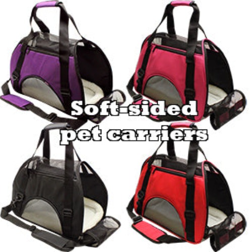 Soft Sided Plain Pet Carrier - Medium / Purple