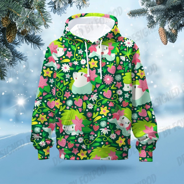 Shaymin Hoodie Shirt Gift For Christmas Birthday Halloween Holiday Japanese Anime Shaymin Hoodie Shirt Gifts For Men Women Friends