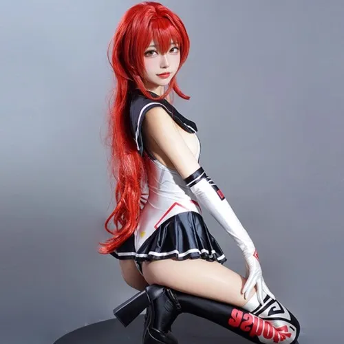 Womens Oil Cute Swimwear Printing Gloves Stocking Sets Cosplay Clubwear Leotard