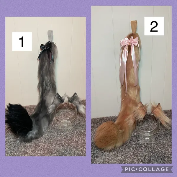 Tabby Cat Sets Kitten Cosplay Pet Play Furry Tail Kitty Ddlg Bdsm Goth Kawaii Ears Orange Gray Grey Monochrome Black Therian Realistic