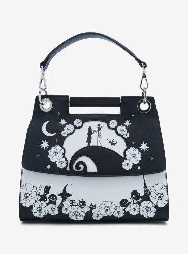Loungefly Disney The Nightmare Before Christmas Spiral Hill Silhouette Handbag - BoxLunch Exclusive