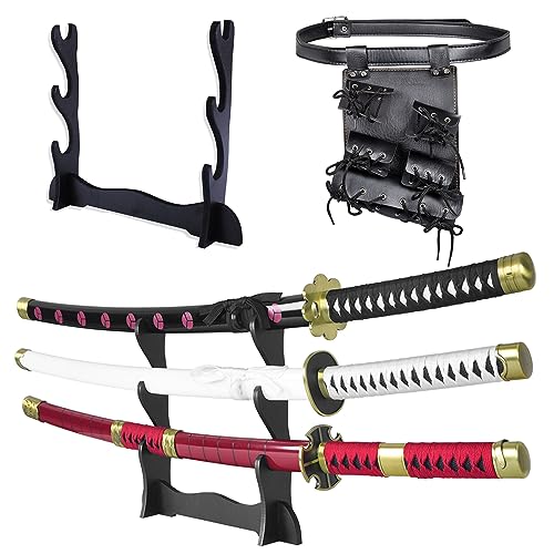 Throne Berry 💙 Adust Carbon Steel Roronoa Zoro Swords Real Metal Anime Sword Zoro Cosplay 7336