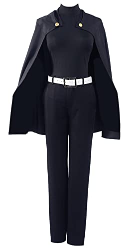 Anime Jujutsu Kaisen Maki Zenin Costume Cosplay Uniformi di Halloween su misura - S - Nero