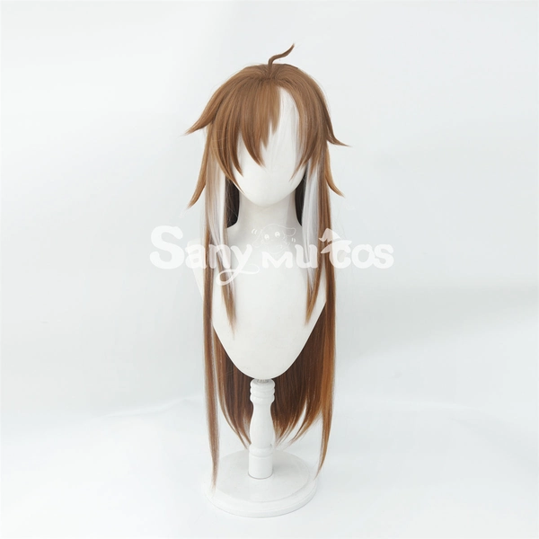 Game Genshin Impact Cosplay Miss Hina Brown and White Long Wig