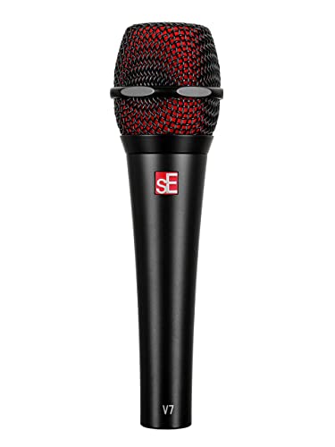 SE Electronics V7-BLK Studio Grade Handheld Microphone Supercardioid, Black