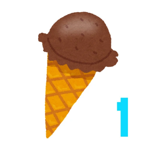 1 helado de 2 sabores