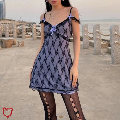 Natural High Purple Lace Dress - purple / M