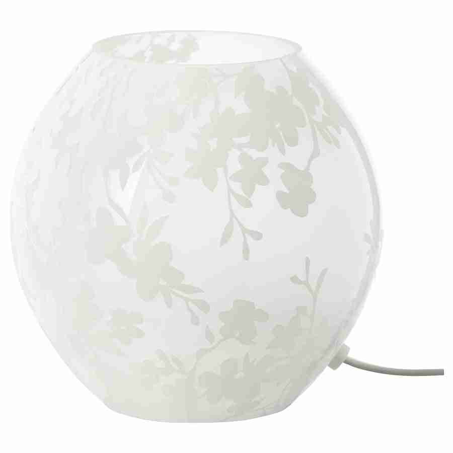 KNUBBIG Table Lamp - Cherry Blossom white 18 cm