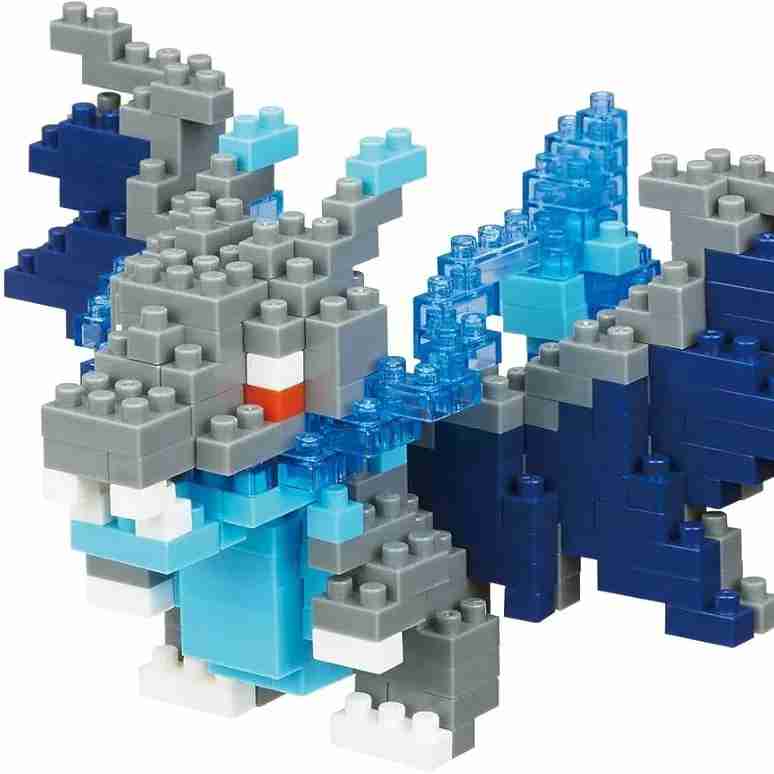 nanoblock Official Pokemon License Mega Lizardon X Japanese Import - Mega Charizard X