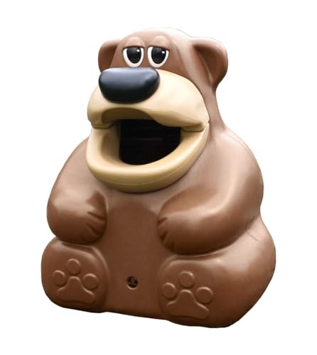 Glasdon TidyBear™ Bear-Shaped Trash Can - 14 Gallon Playground Trash Receptacle
