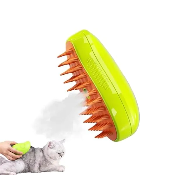 3 in1 Cat Steam Brush Self Cleaning Cat Steamy Brush, Cat Steamer Brush for Massage, Steam Pet Brush for Removing Tangled and Loosse Hair