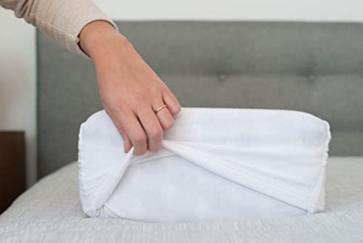 Pillow Cube Pro Pillowcase - White | Cube Case | Pillow Cube Pro Case | Poly Spandex Blend | Soft Stretch | Fits 12x24