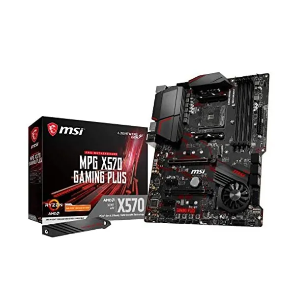 
                            MSI MPG X570 GAMING PLUS Motherboard (AMD AM4, PCIe 4.0, DDR4, SATA 6Gb/s, M.2, USB 3.2 Gen 2, HDMI, ATX)
                        