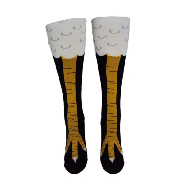 Crazy Funny Chicken Legs Knee-High Novelty Socks Funny Gifts