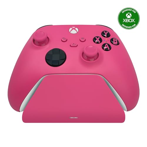Razer Universal Quick Charging Stand for Xbox Series X|S: Magnetic Secure Charging - Perfectly Matches Xbox Wireless Controllers - USB Powered - Deep Pink (Controller Sold Separately) - Deep Pink