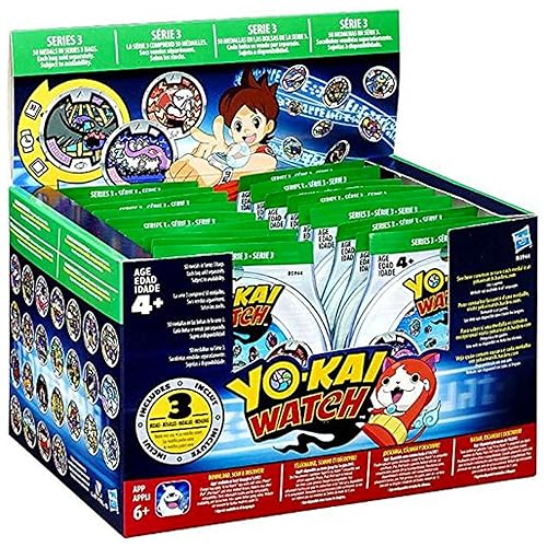 Case of 24: Yo-Kai Watch Blind Bag Series 3 Medals Mystery Box
