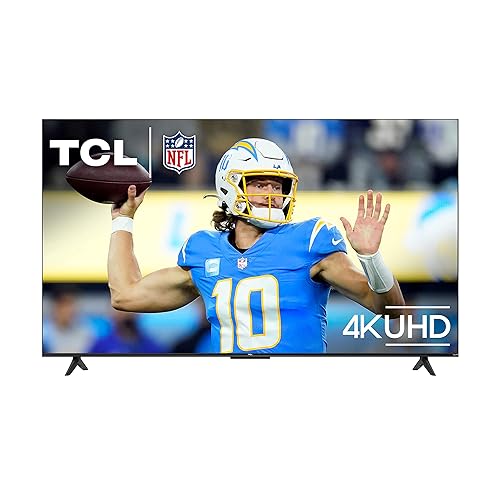 TCL 50-Inch Class S4 4K LED Smart TV with Roku TV (50S450R, 2023 - Model), Dolby Vision, HDR, Dolby Atmos, Works with Alexa, Google Assistant and Apple HomeKit Compatibility, Streaming UHD Television - 50 inches