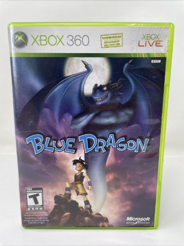 Blue Dragon (Microsoft Xbox 360, 2007) Complete With Manual Tested Works CIB 