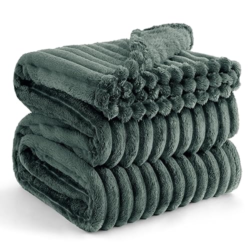 Bedsure Mallard Green Full Blanket for Bed - Super Soft Cozy Blankets for Women, Cute Large Blanket for Girls, 84x90 Inches - Mallard Green - Full (84" x 90")