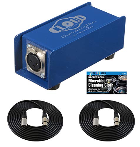 Cloud Microphones Cloudlifter CL-1 Mic Activator + Extra Two (2) XLR Cables Bundle - CL-1