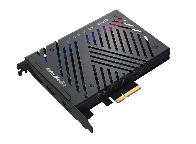 AVerMedia Live Gamer Duo. Dual HDMI Capture Card with 4K HDR and Full HD 240 FPS Pass-through, Ultra Low Latency, suitable for Live Streaming, PS4, Switch, Xbox, Windows and Mac (GC570D)