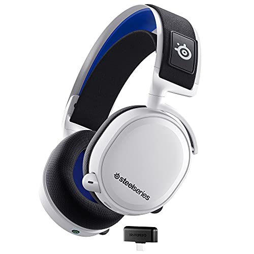 SteelSeries Arctis 7P+ Wireless Gaming Headset - Lossless 2.4 GHz - 30 Hour Battery Life - For PS5, PS4, PC, Mac, Android and Switch - White - Arctis 7P+ - Wireless - White