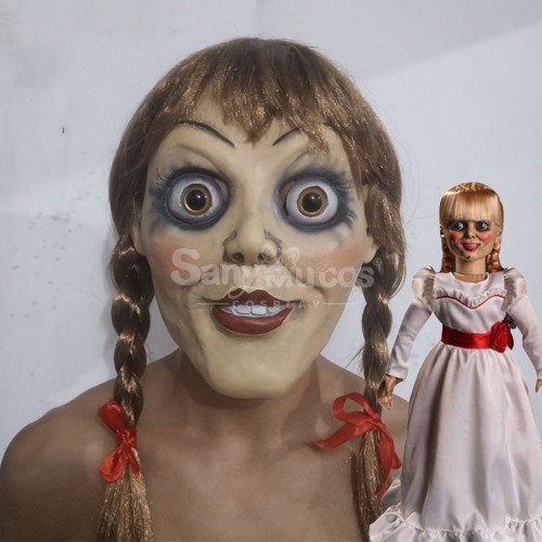 Movie  The Conjuring Cosplay Annabelle Mask Cosplay Props