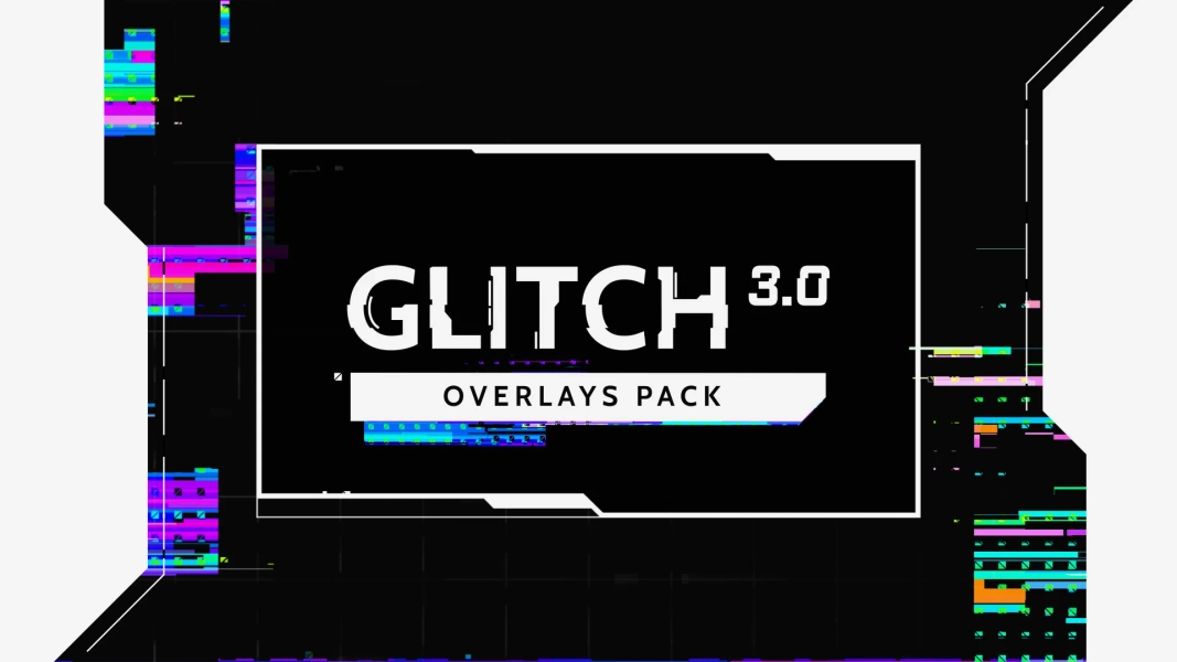 Glitch 3 - Overlays Pack