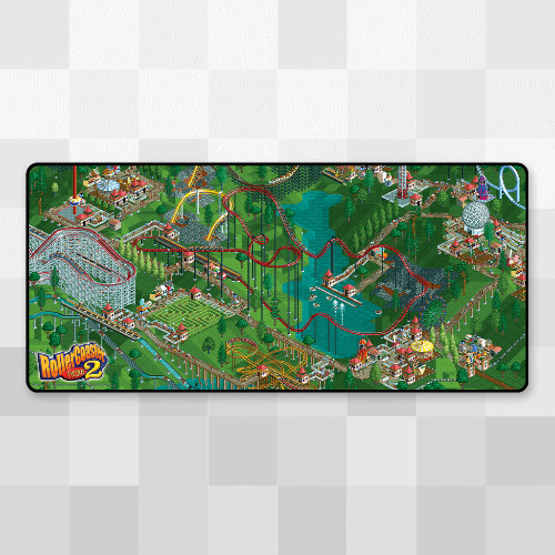 Under Construction Desk Mat | Roller Coaster Tycoon