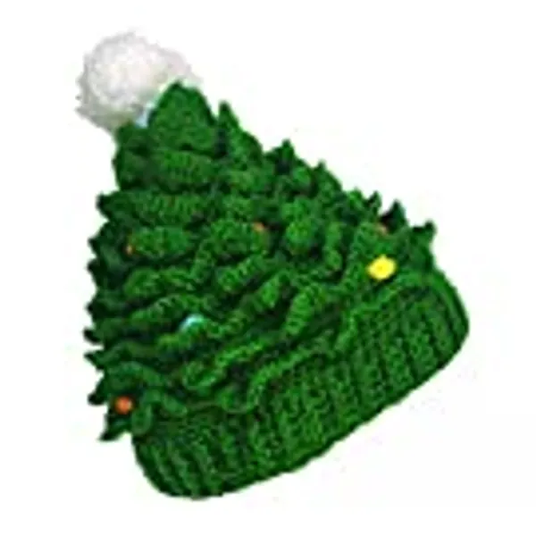 Kafeimali Unisex Christmas Winter Knitted Crochet Beanie Santa Hat Bearded Caps