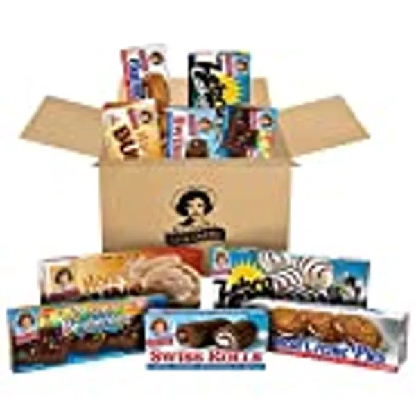 Little Debbie Variety Pack, Zebra Cakes, Cosmic Brownies, Honey Buns, Oatmeal Creme Pies, and Swiss Rolls (1 Box Each)