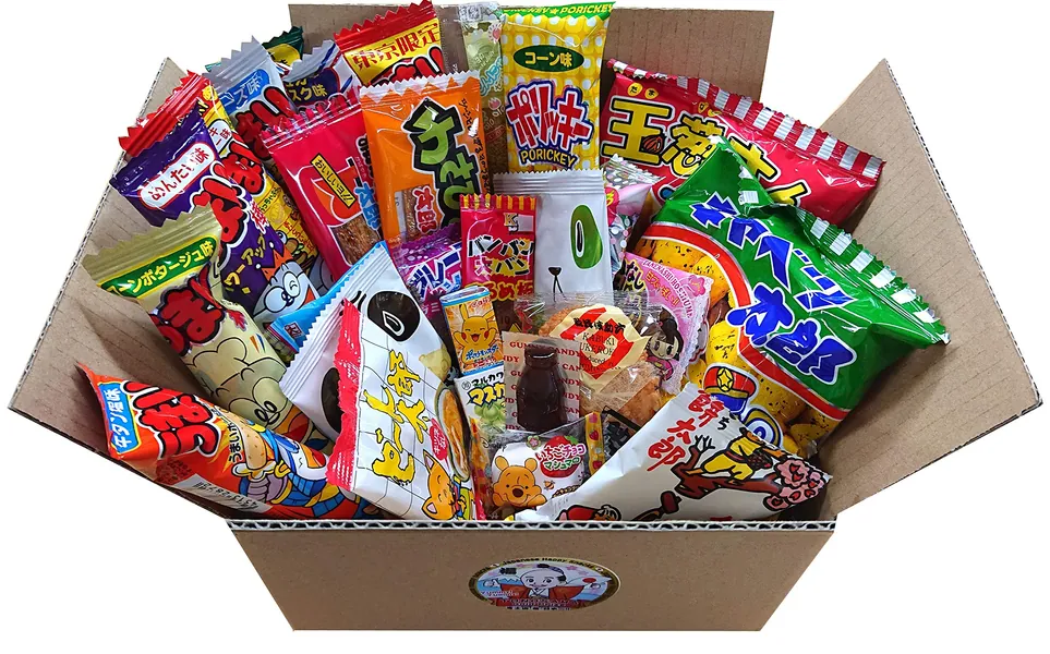 Japanese Snacks Assortment 30pcs "TONO SNACK" Excellent Variety and Delicious Selection of Japanese Dagashi