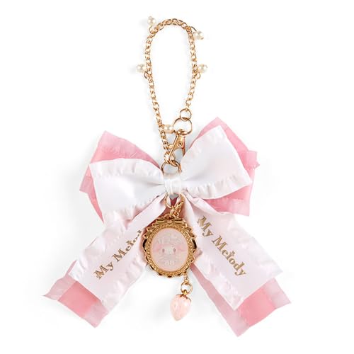 Sanrio Charm Bag Charm My Melody My Melody My Melody 7.5 x 4.3 x 0.5 inches (19 x 11 x 1.2 cm), My Melody White Strawberry Tea Time Design Series Character 667536 SANRIO