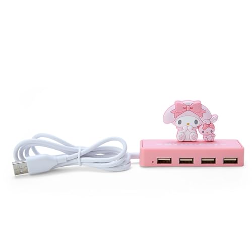 Sanrio 326909 Sanrio Slim USB Hub My Melody My Melody, 2.4 x 3.7 x 1.2 inches (6 x 9.5 x 3 cm), Character - My Melody