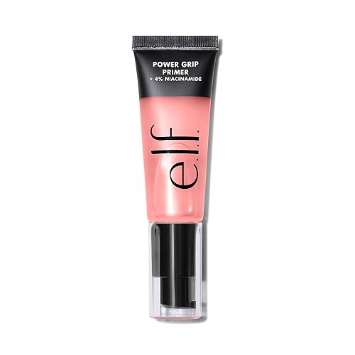 e.l.f. Power Grip Primer + 4% Niacinamide, Gel-Based & Hydrating Face Primer, Evens Skin & Brightens, Grips Makeup, Vegan & Cruelty-Free, 0.811 Fl Oz - Power Grip Primer + Niacinamide